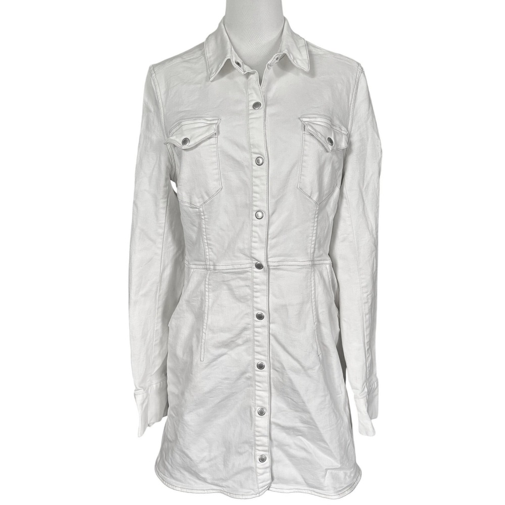 Free People Dynomite in Denim Dress Size large White Western